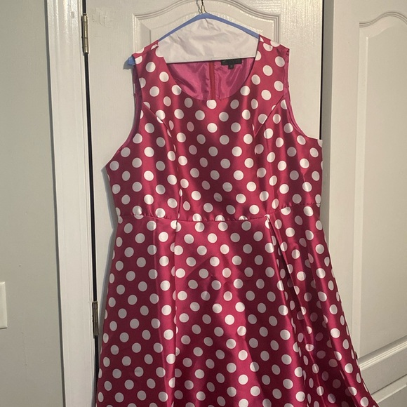 Pink Polka Dot Dress with Jacket - Picture 1 of 2